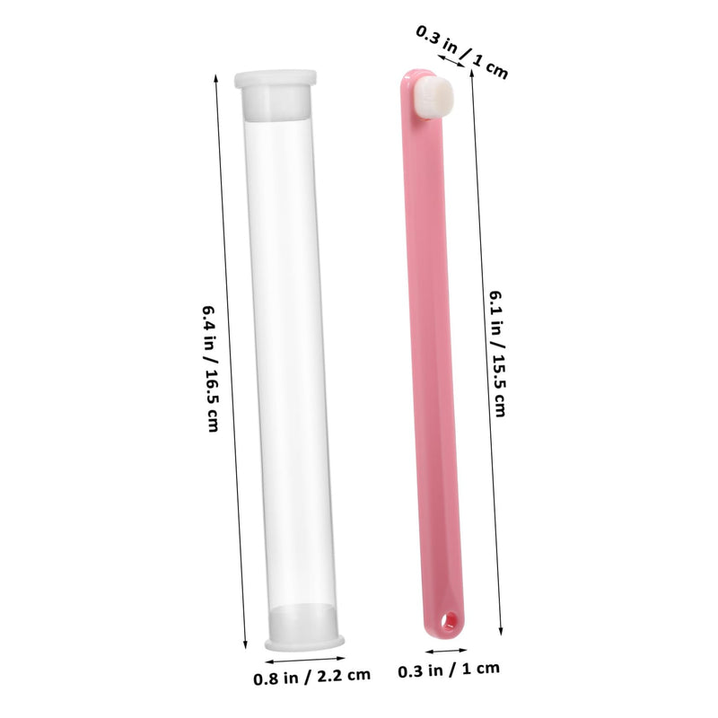 Toddmomy 3-Piece Small Pet Toothbrushes with Soft Heads and Tongue Cleaner, Precise for Dogs, Cats, and Rabbits, Durable Plastic Handles, Colorful