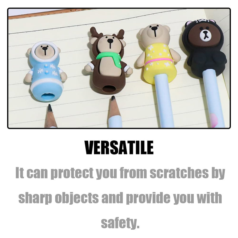 8 Pcs Nipper Protective Sleeves Cute Cat Paw Protective Covers Cute Animal Cuticle Scissors Cover Caps for Nail Nipper Tweezers etc - PawsPlanet Australia