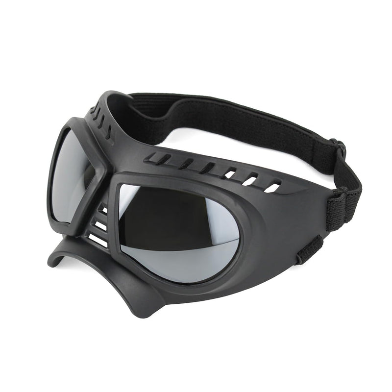 Dog Goggles, Sunglasses, UV Resistant, Waterproof, Windproof, Snow Resistant, Dog Skiing Eye Protection, pet Glasses Suitable for Medium and Large Dogs (Silvery) silvery - PawsPlanet Australia