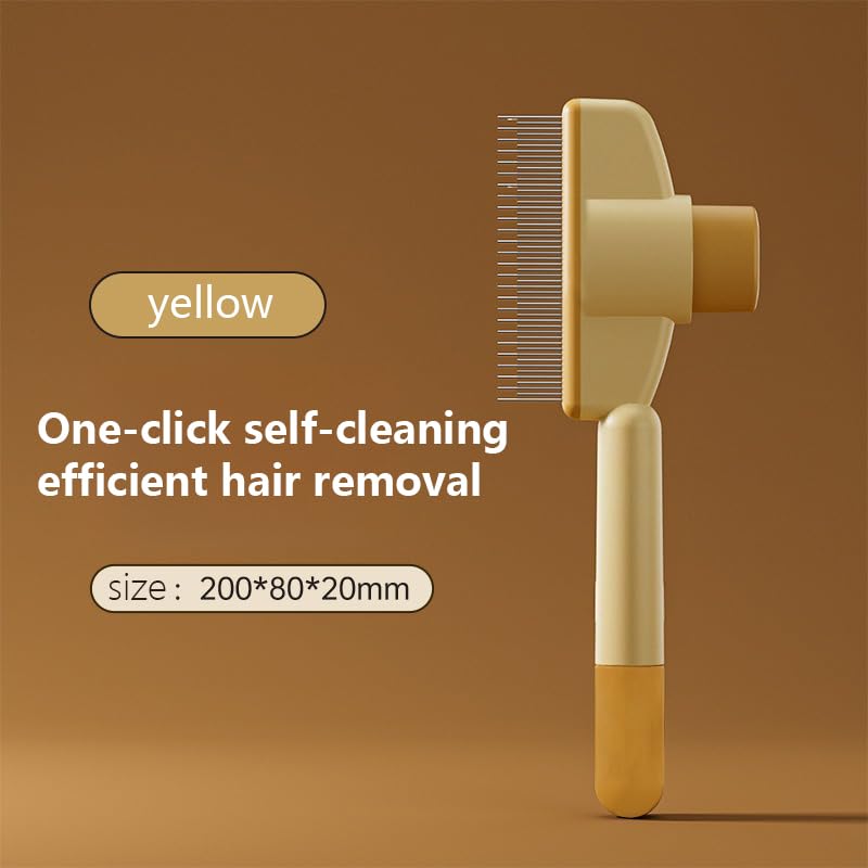 Cat Knot Detangling Brush, Pet One Touch Detangling, Pet Loose Hair Steel Needle, for Cats and Dogs, Flea Brush, Flea Comb for Kittens and Puppies (Avocado Green) Avocado Green - PawsPlanet Australia