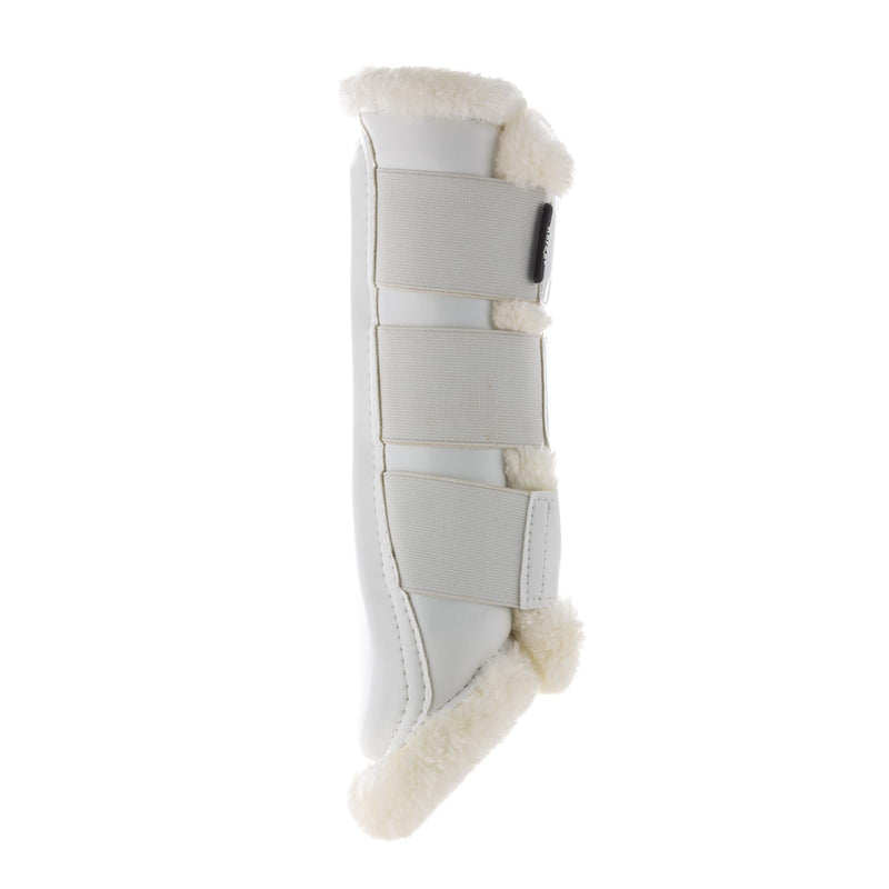 HORZE Wilton Faux Fur Brushing Boots S White