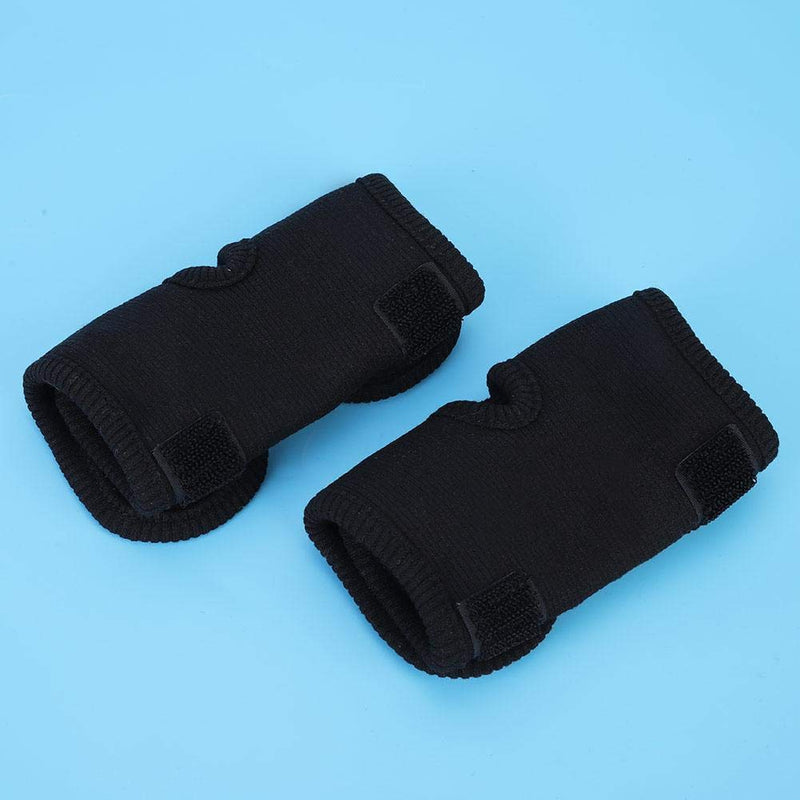 Zerodis Pack of 2 Pet Legs Brace Recovery Strap Bracket Elbow Protection Leg Warmers Knee Pads Surgery Wound Gaiters Protection Post-Operative Arthritis Leggings for Dogs Cats Pets (L-Black)