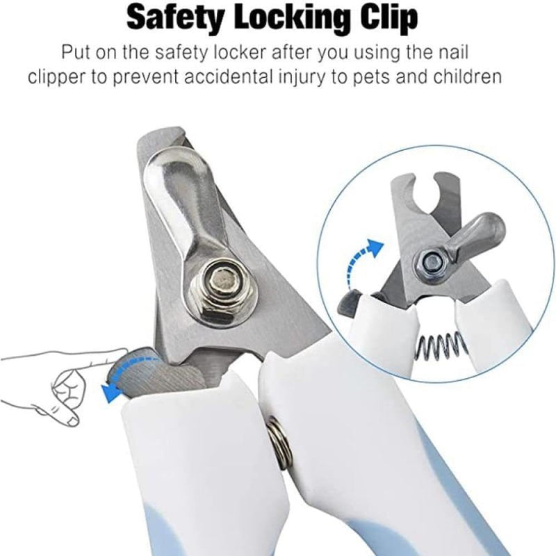 Cat Nail Clipper&Dog Nail Clipper, Sharp Blade, with Safety Guard- Avoid Over Cutting Pet Nail Clippers, Professional Pet Nail Trimmers(Blue) Blue - PawsPlanet Australia