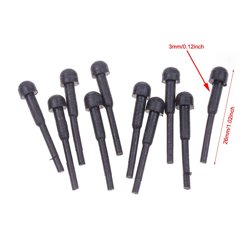 10 Pack Hair Scissor Rubber Silencer Replacement Bumper Barber Shears Stopper Hair Cutting Clipping Cutter OD 3MM Black Muffler Stick Buffer Bumpers Silicone Grooming Parts Salon Pet Tool - PawsPlanet Australia
