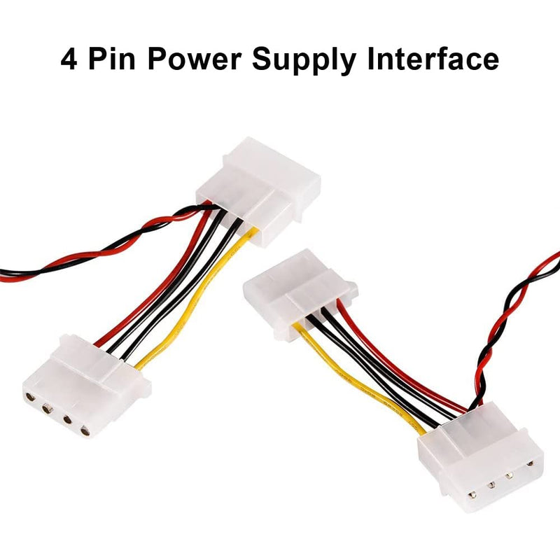 Digital Thermometer Temperature Meter Gauge Waterproof Sensor Probe Aquarium Car PC case Incubator Temp Meter 4 Pin Power Supply Celsius/Fahrenheit LCD Display 4 Pin Interface - PawsPlanet Australia