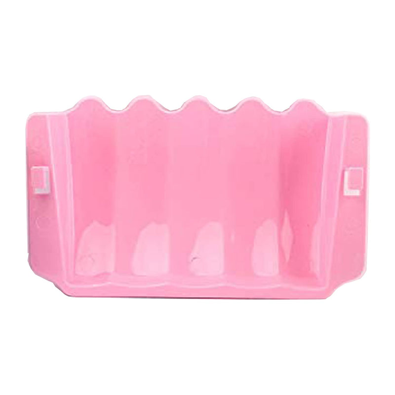 Litewood Rabbit Hanging Hay Feeder Rack Guinea Pig Mess-Free Dispenser Hay Bowl Manger Rack Wall-Mounted for Small Pets Rat Chinchilla Ferret Squirrel Cage Accessories PINK