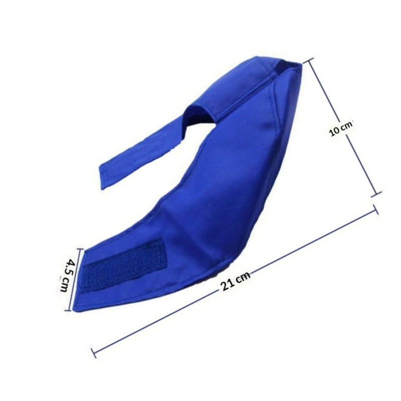 Durable, bite-proof cat eye mask, size L. Breathable pet eye patch for cats over 5 kg for calming and eye protection during grooming.