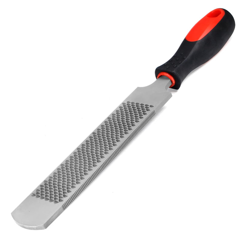 13 Inches Hoof Rasp,Farrier Rasp,Farrier Tools,Professional Carbon Steel Farrier File Tool with Rubber Handle,Heavy Duty Trimming Tool for Horses,Cattle,Goats,and Donkeys 13 Inches