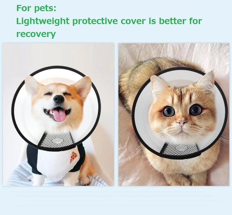 Cat Dog Cone Collar pet Protective Cover , cat Dog Collars for After Surgery,to Prevent Pets from Licking Wounds (XXS,XS,S Three in one) (XXS,XS,S three in one) - PawsPlanet Australia