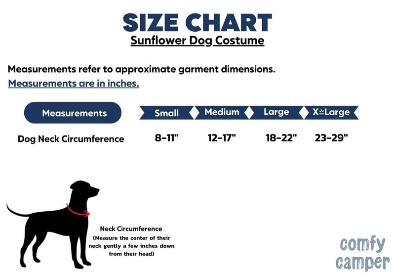 ComfyCamper Sunflower Dog Costume for Small Medium Large Dog Puppy Puppies Cat Kitten – Cute Head Flower Headband Outfits – Collar Cone Costume Hat Sombrero Outfit Pet Cosplay Halloween (Medium) - PawsPlanet Australia