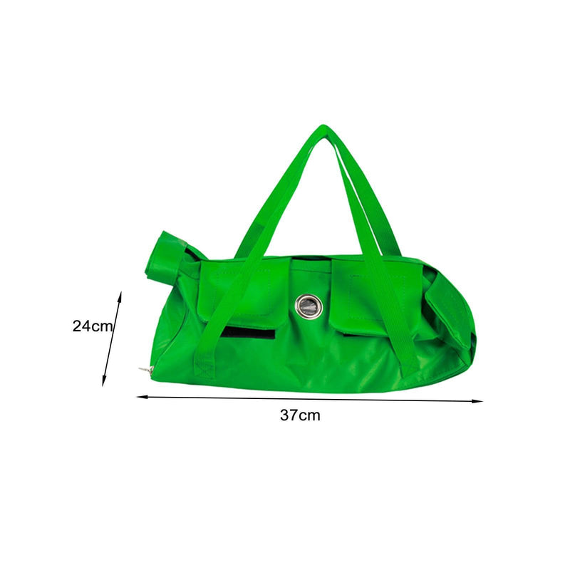 Cat carrier with grooming features: nail trimming, bathing, nail care, and a comfortable travel experience. Provides protection for short trips. Pet accessories, green, S