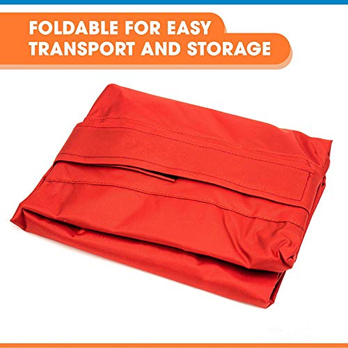 Transport Stretcher for Dogs | Emergency Animal Carrier with Safety Strap | 250 Pound Weight Limit | Pet Stretcher Size: 47 L X 29 W inches Pet Carrier (Blue) - PawsPlanet Australia