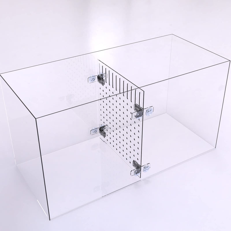 Aquarium Fish Tank Divider Acrylic Isolation Grid Board with Suction Cups Included Clear Fish Separator Transparent Plate Baffle Cover Blocking Fish Partition Net Freshwater Ornament 30*40cm - PawsPlanet Australia