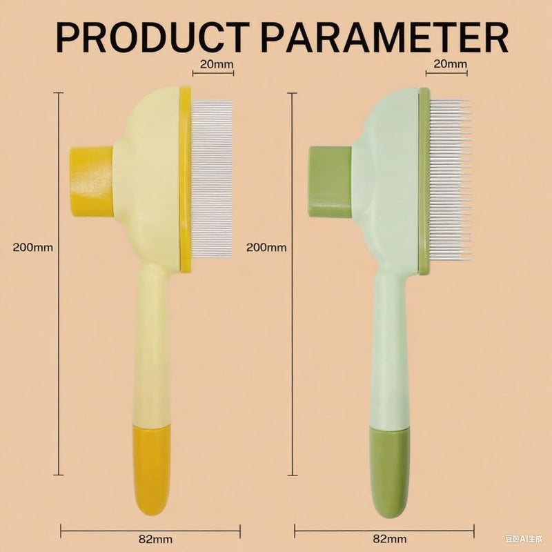 2 Pack Flea Comb for Cats and Dogs, Cat Brush for Shedding, Pet Hair Removal Comb with Long & Short Stainless Steel Teeth for Deshedding - PawsPlanet Australia