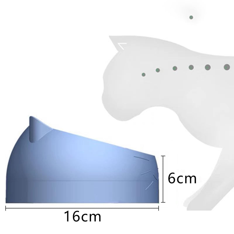 Stainless Steel 3-Piece 15° Inclined Cat & Dog Feeding Bowl Set, 400ml Capacity Each, Modern Design for Cats, Kittens & Small Dogs