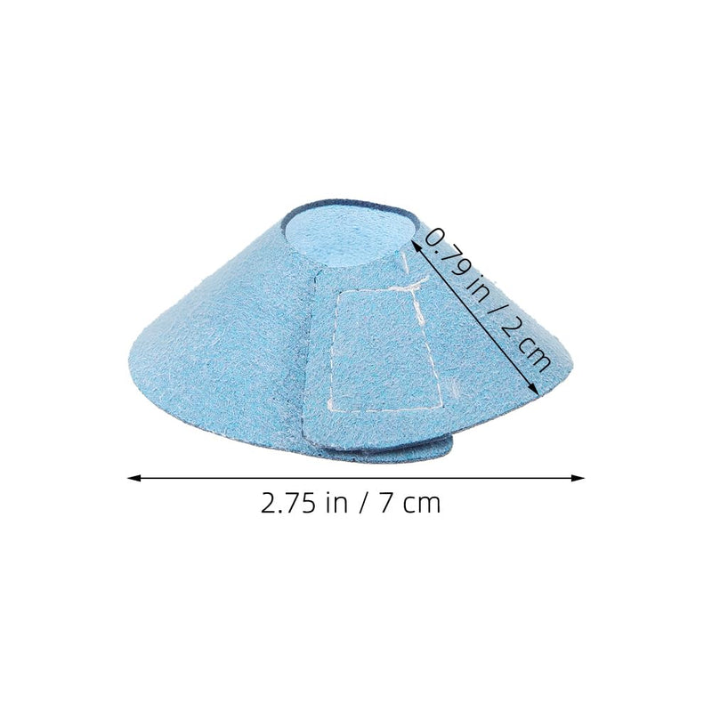 VANZACK Bird Cone Collar Adjustable Bird Parrot Tapered Collar Parrot Recovery Cones Neck Quaker Leather Bird Neck Protector Parrot Feather Protection Collar Sky-Blue - PawsPlanet Australia