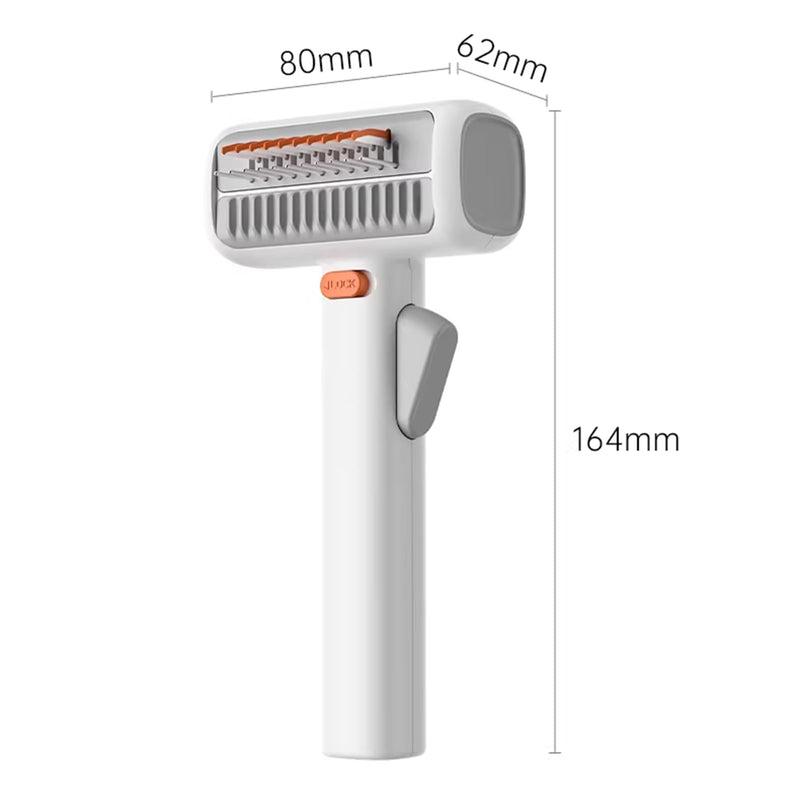 2-in-1 Pet Self-Detangling & Grooming Comb, Dual-mode Dog Deshedding Brush, Self Cleaning Pet Grooming Comb with Release Button, Undercoat Rake and Deshedding Tool for Dogs and Cats - PawsPlanet Australia