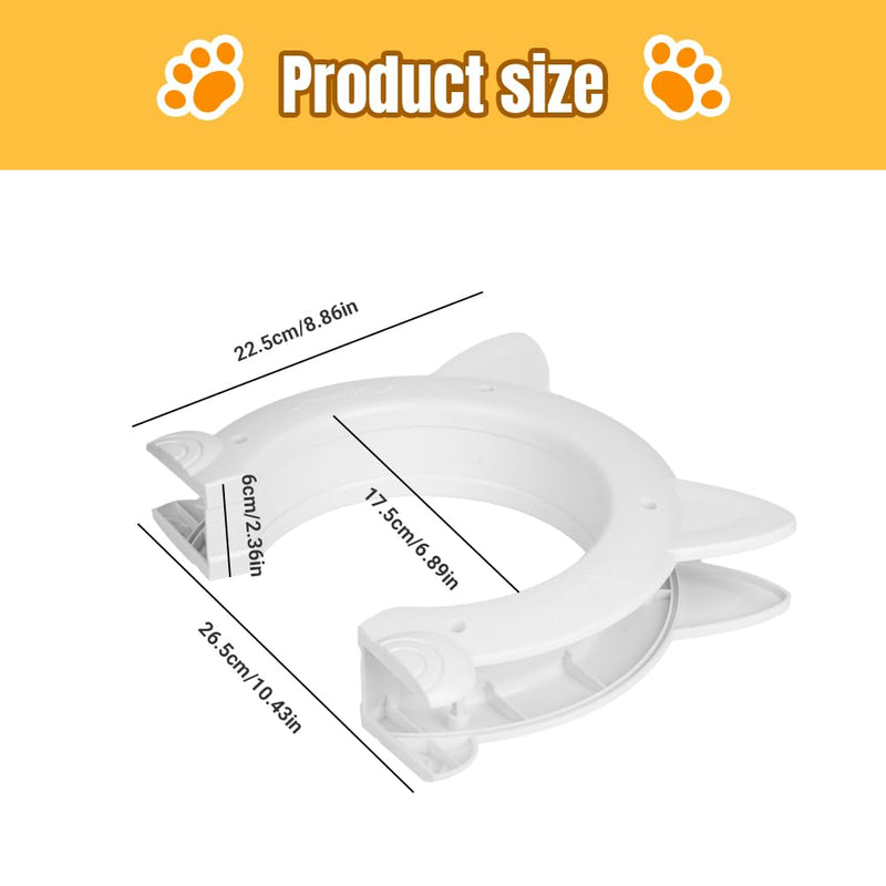Cat Door Interior Door, Back Friendly Cat Door, No Flap, Holds Up to 20 Pounds for Cats, Dogs and Kittens - PawsPlanet Australia