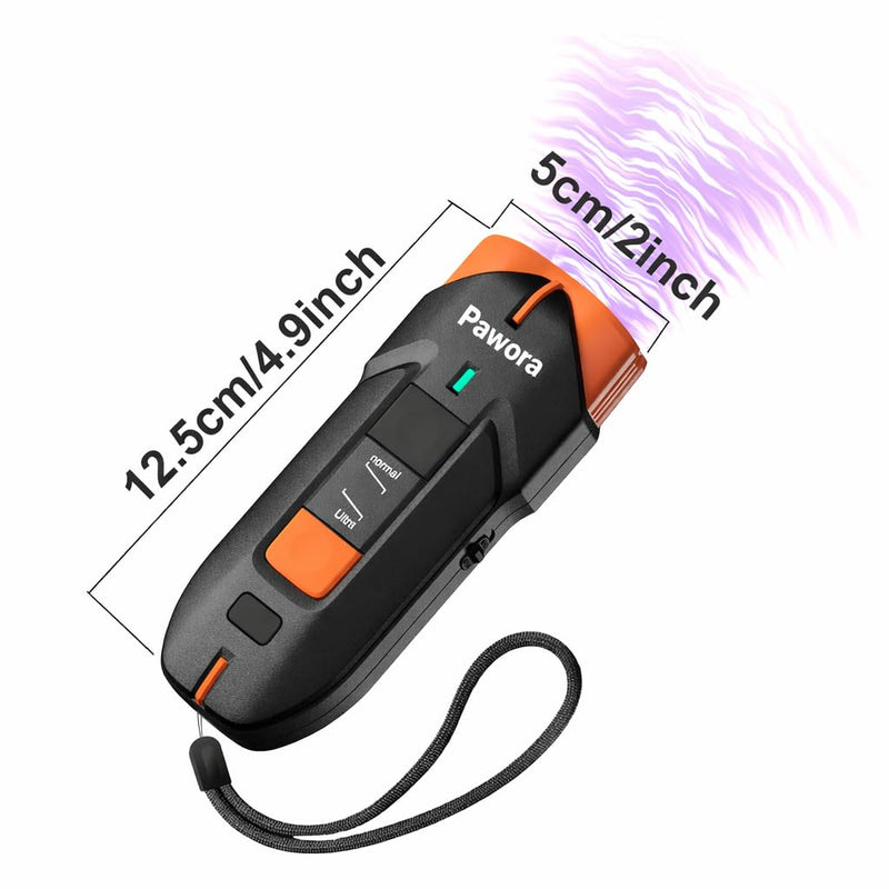 Ultrasonic Dog Trainer – 25 kHz Anti Barking Device for Dogs, Dual Modes & 30 ft Range, LED Flashlight, Safe Humane Dog Deterrent, USB-C Rechargeable 950 mAh Battery, Portable Training Tool