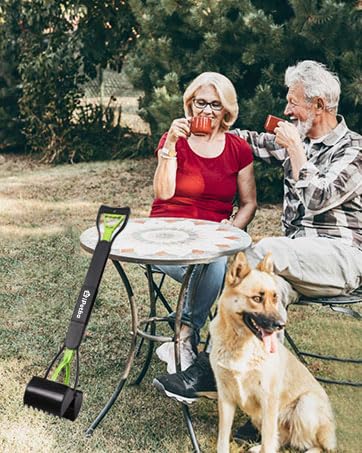 32" Pooper Scooper for Large Dogs Long Handle Dog Poop Scooper for Yard Gravel Dirt Grass No Bending Foldable Dogs Poop Picker Upper 1-Pack - PawsPlanet Australia