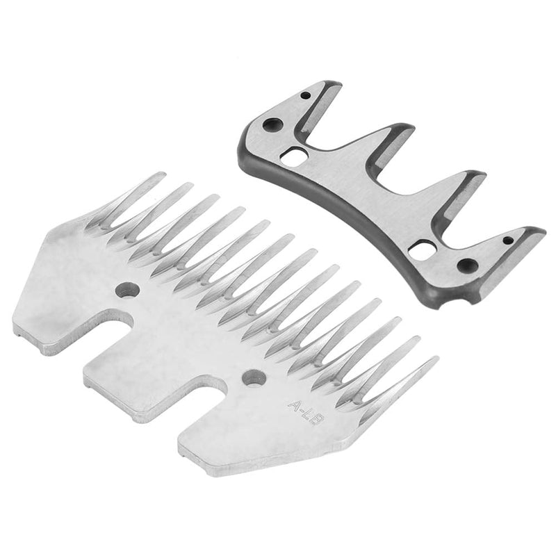 Walfront Sheep Shears Blades, Stainless Steel Sheep Clippers Blade Replacement Shearing Combs and Cutters for Goats Clipper(13 Tooth Straight Blade (+ Swing Blade)) - PawsPlanet Australia