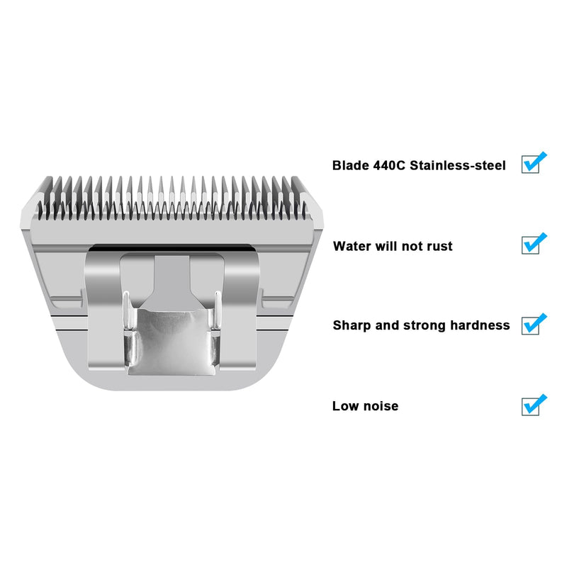 Wide Blade #10W Dog Grooming Blade Compatible with Andis,Oster A5,Wahl km10 Clippers, Grooming Wide Blade, A5 Type Blade,for Animal Dog,Cat,Horse 10FW | 1 PCS