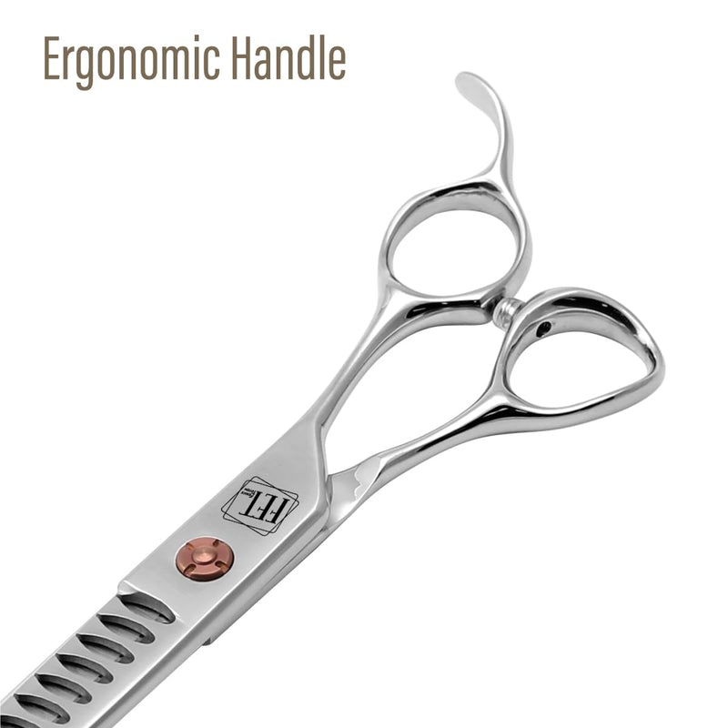 Dog Grooming Scissors: 7 inch Pet Chunker Shears Made Of Japanese 440c Advanced Stainless Steel Professional Grooming Scissors for Dogs Cats and Other Pets - PawsPlanet Australia