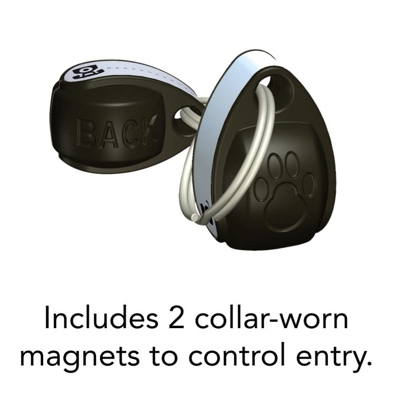 Cat Mate 4-Way-Locking Electromagnetic Cat Flap (254) - Exclusive Entry Collar Magnet Operated, for Small to Average-Sized Cats, for UPVC, Wood and Wall, White