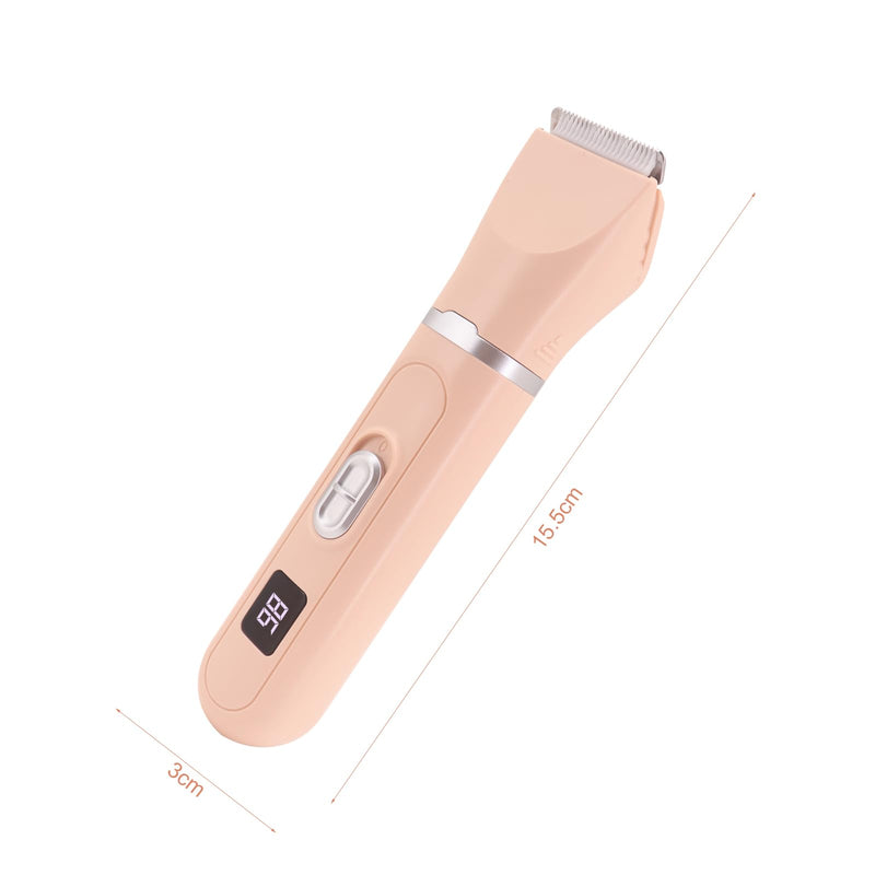 Dog Clippers, 4-in-1 Dog Grooming Kit, Paw Trimmer, Cat Clippers, Led Display and Rechargeability Pink