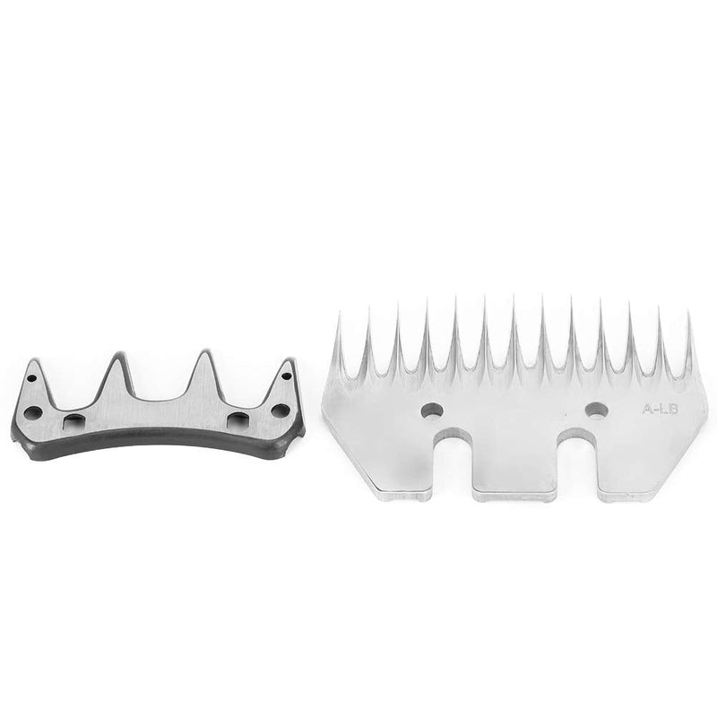 Walfront Sheep Shears Blades, Stainless Steel Sheep Clippers Blade Replacement Shearing Combs and Cutters for Goats Clipper(13 Tooth Straight Blade (+ Swing Blade)) - PawsPlanet Australia