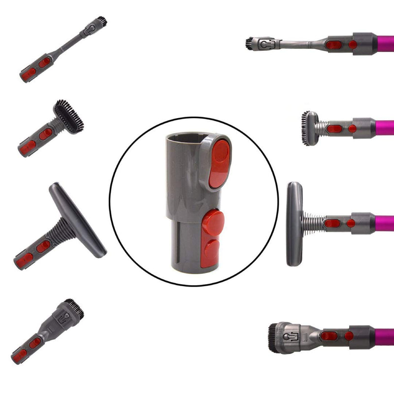 Oyster-Clean Grooming Dog Pet Brush Tool Kit Compatible For Dyson Groom Animal Allergy Vacuum Cleaner - MS01 (Adapter for V8/V7/V10) Adapter for V8/V7/V10 - PawsPlanet Australia