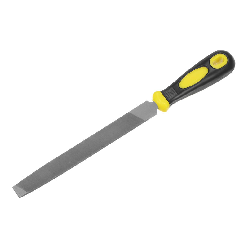 HARFINGTON Horseshoe File 6 Inch 3mm High Carbon Steel Single Cut Flat Hand Rasp File with Plastic Handle for Deburring and Removing Material
