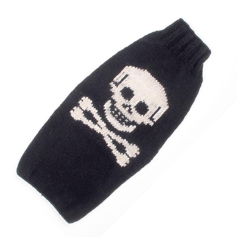Chilly Dog Black Skull Sweater (X-Small) X-Small - PawsPlanet Australia