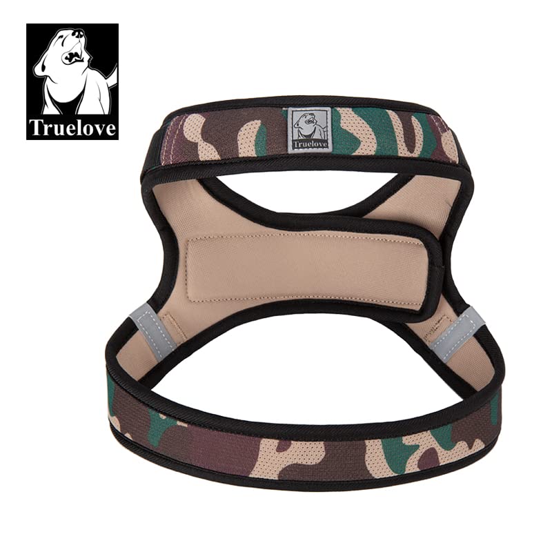WINHYEPET Truelove Dog Harness Soft Mesh Reflective Breathable Step-In Dog Harness,Easy Adjustment Harness with Safety Buckle for Extra Small and Small Dogs, Vest Harness TLH3013(Camouflage,M) M Camouflage