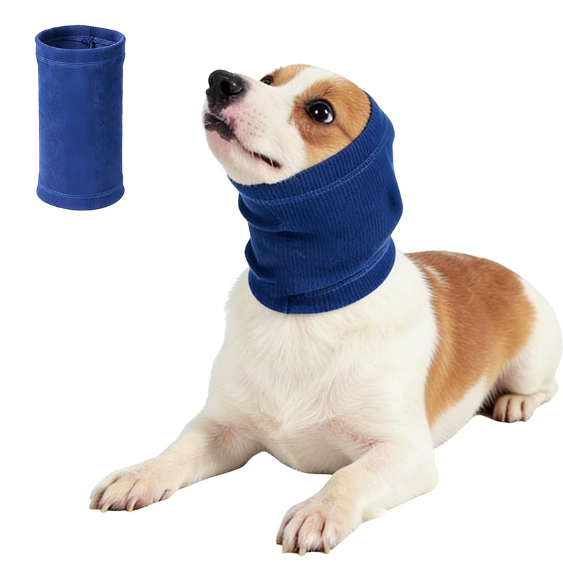 Earmuffs for Dogs, Noise Protection, Soft Dog Protective Cover, S, Blue, Head Circumference 25-41 cm, Soothing, Warming and Lightweight for Small Dogs