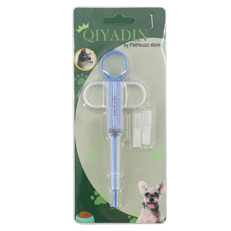 Cat Pill Shooter Pet Piller Gun Dog Pill Shooter Cat Tablet Soft Tip Syringe Pet Medical Feeding Dispenser Tool for Small Animal (Blue)