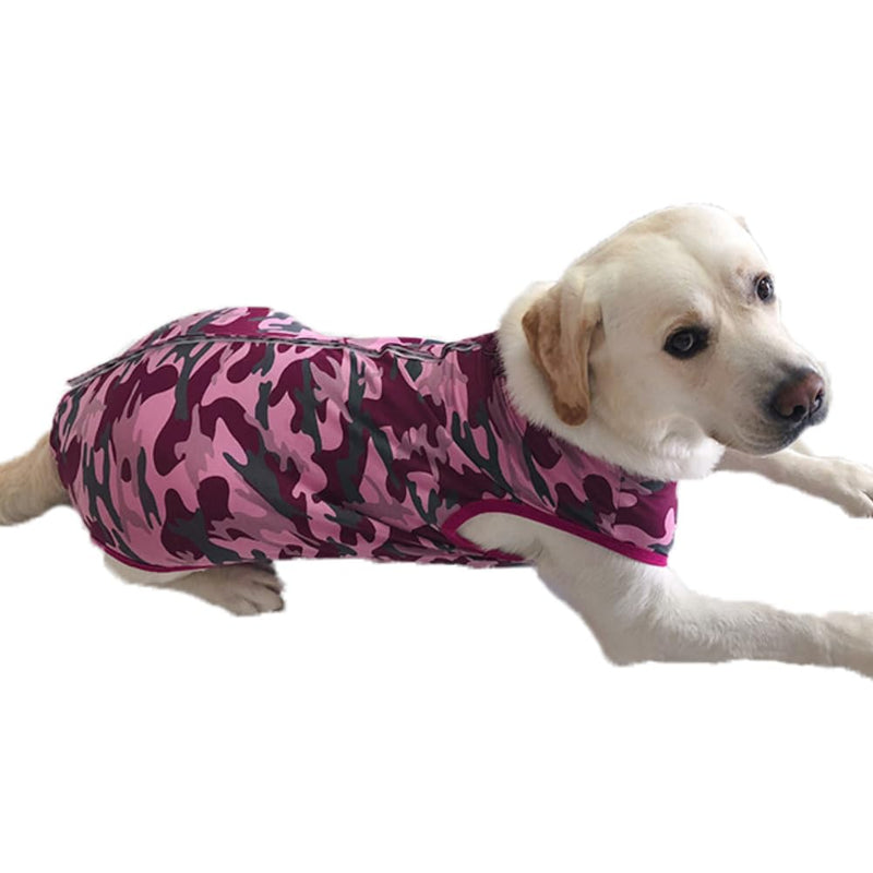 Recovery Suit Post Surgery for Large Medium Dog, Spay Recovery Suit for Male and Female Dogs, Post Surgery Dog Onesie, Substitute E-Collar & Cone (Purple Camouflage-XL) XL Purple Camouflage - PawsPlanet Australia