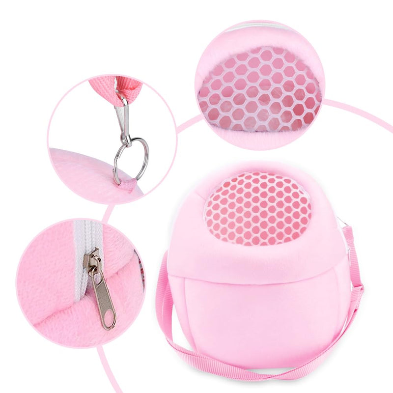 Hamster Carrier Bag, Small Animal Carrier Pouch Hamster Outdoor Hangbag Breathable Outgoing Travel Carrying Sling Case with Adjustable Straps - PawsPlanet Australia