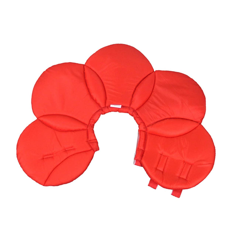 Protective Dog Collar Red Polyester Sponge Design for Dog Licking Prevention and Comfort - PawsPlanet Australia