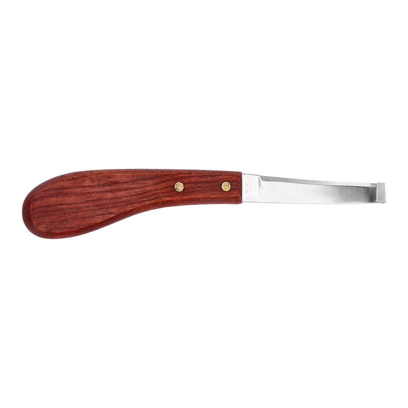 Right Handed Horse Hoof Knife, Curved Stainless Steel Trimming Tool Ergonomic Wooden Handle for Farrier Stable single right hand