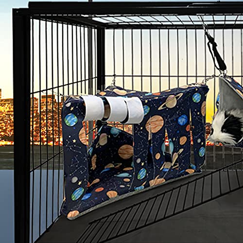 Guinea Pig Corner Hideout Hammock and Bed,Ferret Corner Hammock and Bed Cave Cozy for Guinea Pig Ferret Chinchilla Rats for Playpen C&C Cage Midwes Cage Black - PawsPlanet Australia