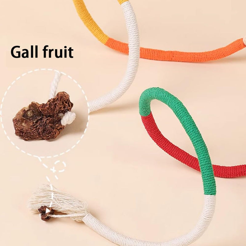 PAZ'S GIFT Cat Toys, Cat chew Toy,Cat Kick Toys, Cat Rope Toys for Indoor Cat Interaction Cat and Kitten Teething Chew Toys for Aggressive Chewing Teeth Cleaning Cat Dental Toys 3 Pack Mixed Colors - PawsPlanet Australia