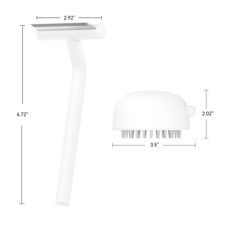 aumuca Pet Deshedding Brush with Silicone Cat Brushes for Massage - PawsPlanet Australia