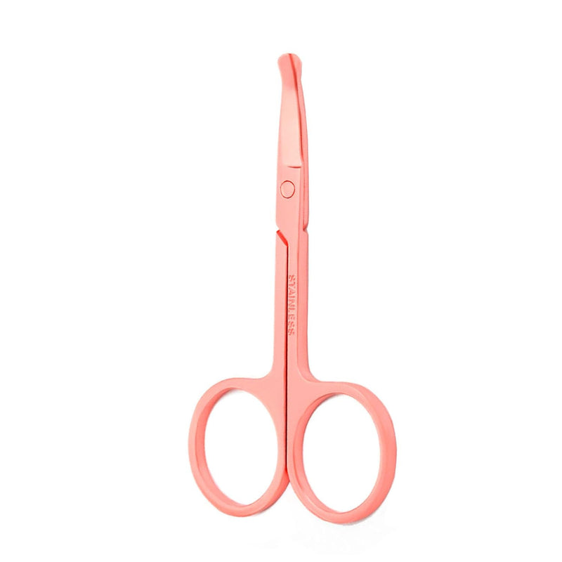 3.5 Inch Silent Pet Grooming Tiny Safety Scissors for Cats & Dogs - Quiet Alternative to Electric Clippers for Sensitive Pets (Rose Gold-Curved) Rose Gold-curved - PawsPlanet Australia