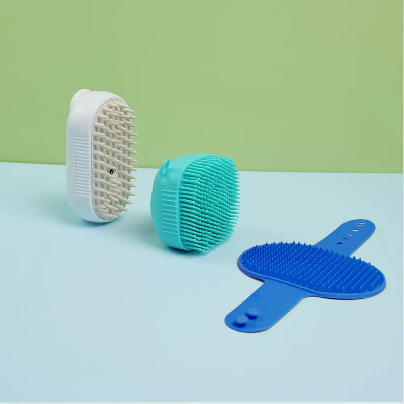 Set of 3 Pet Grooming Combs 2025– Brushes for Dogs and Cats – Hair Removal, Massage & Detangling – Non-Slip and Gentle on All Hair Types