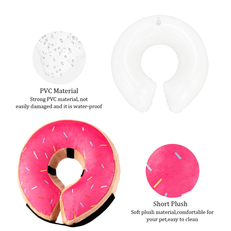 Dog Donut Collar,Dog Neck Recovery E Collar to Stop Licking Dog Recovery Collar Alternative After Surgery,Soft and Comfortable Large/Medium/Small Dogs and Cats Cone Rose Medium - PawsPlanet Australia