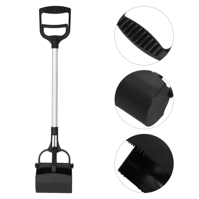 Angoily Outdoor Pet Waste Cleaner made of plastic with a long handle. Lightweight and portable. For dog and cat waste. Random color.