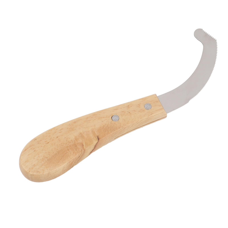 Farrier Hoof Trimmer, Premium Carbon Steel Sawtooth Edge Cutter with Rubber Wood Handle for Professional Horse Hoof Trimming and Maintenance 8.35 Inch