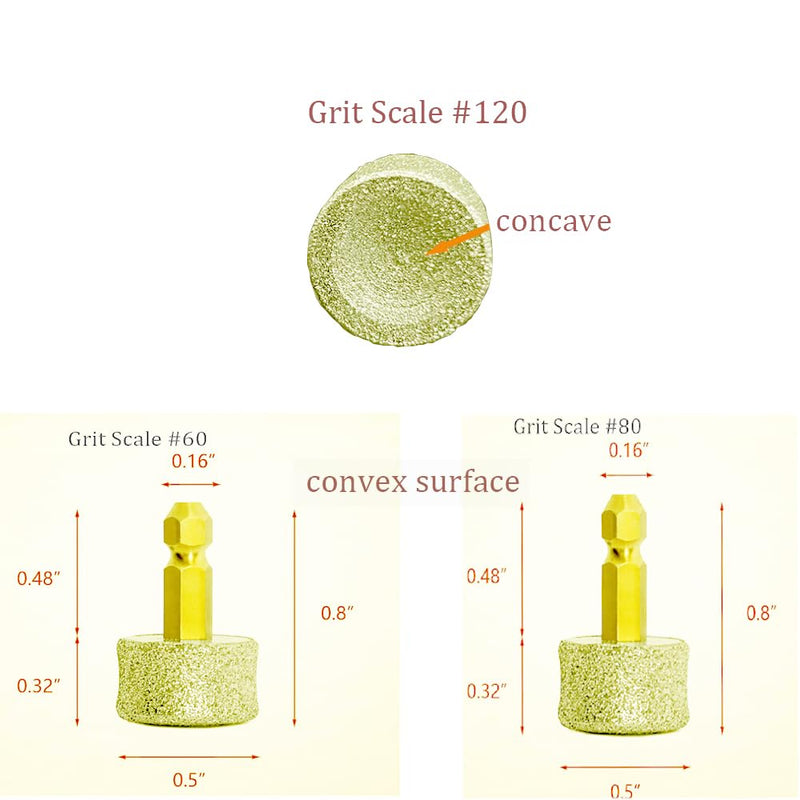 3 Pack Dog Nail Grinder Replacement Head, Pet Nail Grinder Diamond Tip Replacement, Professional Spare Grinding Head for Electric Pet Paw Trimmer Nail Grinder, Dog Claw Smoothing Grinder Bits - PawsPlanet Australia