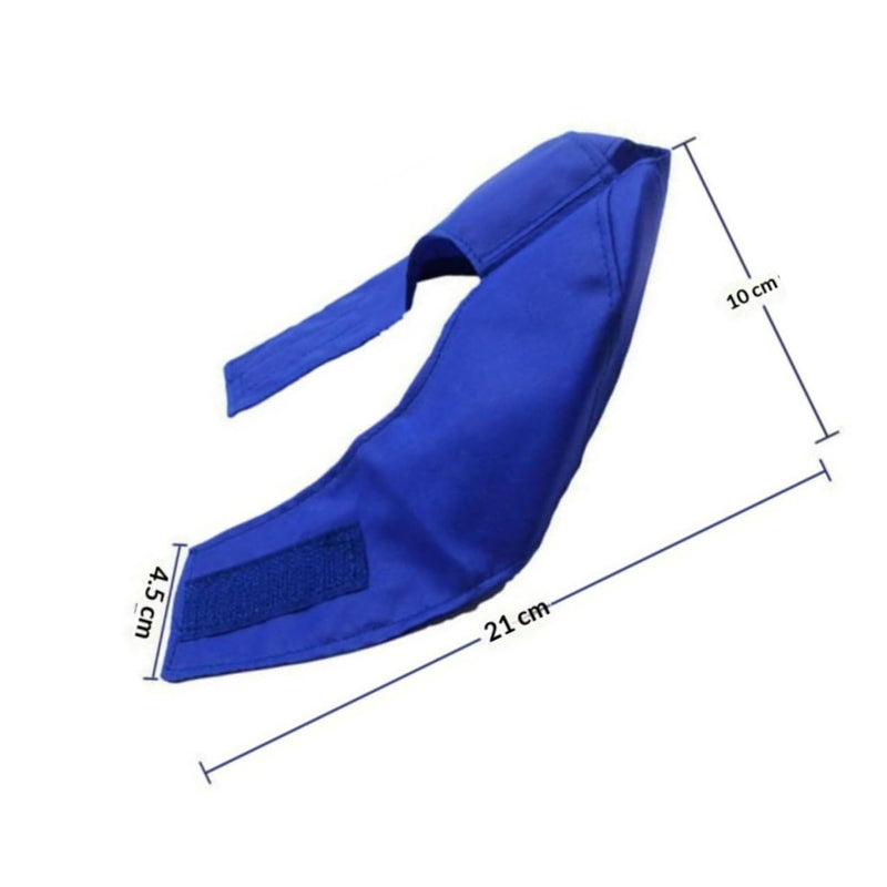 TEHAUX Bite-Proof Eye Patch for Pets Made of Nylon, Adjustable and Lightweight with Small Hole Design for Bathing and Drying Cats and Dogs